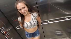 Mia Moore sucks dick and flashes in public