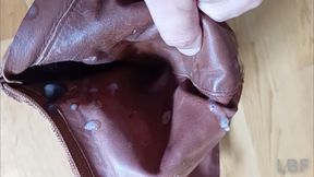 A real leather cunt fucked