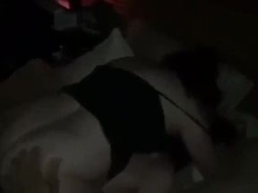 Nervously talkative momma lets her stepson pound her underneath