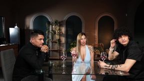 Behind the Scenes! Fucking Busty Blonde Wife with My Best Friend