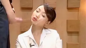 Luscious Jav Tv Announcer Gets Cum-Filled In Exciting Bukkake Fantasies