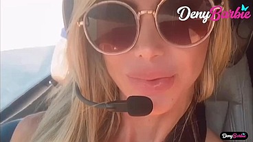 Milf sucked the helicopter pilot and received a lot of dick!