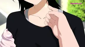 Rukia rides Ichigo's lap in a bouncy bed fantasy