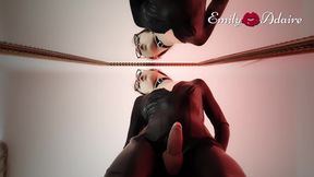 Stepdaddy fucks my tight ass in front of the mirror