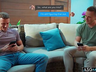 Roommates Andrew Delta and Justin Matthews wanting to tell each other