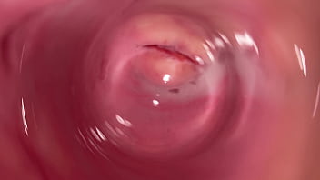 Internal camera inside tight creamy Vagina, Dick&#039_s POV