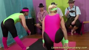 flexi aerobic chicks ready for gangbang