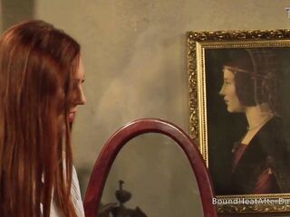 Hawt Lesbo Madame Enjoys In Enjoyment And Masturbation With Obedient Serf