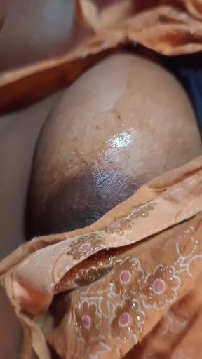 Sucking my wife biggest boobs very fun