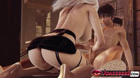 Vampire Hunter Rue&#039;s Handjob Service - Big Tits Action and Epic No Hands Blowjob