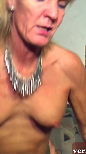 Must-share moment from "German mature old mother woman seduced younger step son guy"