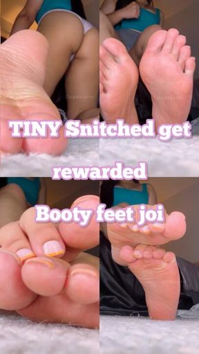 Tiny snitched and gets joi treat