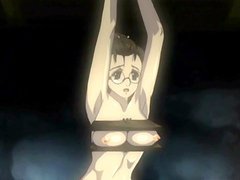 Bondage Japanese hentai gets shoved wetpussy and hard fucked