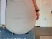 Completely stuffed after the buffet