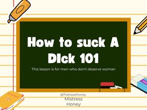 A how to video on Dick sucking