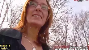 German Older Housewife Approached On The Street For Sex Casting