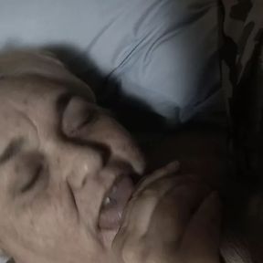 Granny&rsquo;s double orgasm with stranger