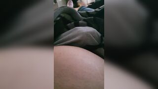 Step Milf Hand Slip inside Step Milf Cock Making Cum under Blanket