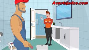 The Plumber Who Eats Gay Ass
