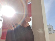 I think my neighbors were watching my dick. I love masturbating in public