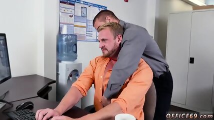 Eating cum straight gay First day at work