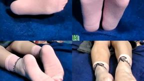 Sock Show: cute pink socks **WMV**