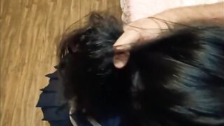 submissve barely legal Fit eastern with booty plug got throat banged