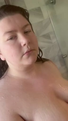 I take a shower and play with myself for you