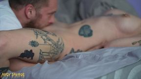 petite goth gets pussy eaten and rough sex