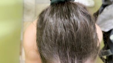 Roommate fucks me secretly in the swimming pool with his big cock and cum twice after bj