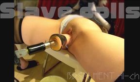 Fuck Machine Tortures Slave Doll Pussy into Gushing Convulsions