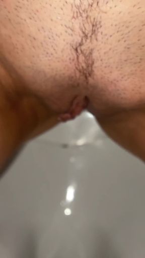 Merry Christmas! New Year's Eve Pissing Compilation! Yellow Urine and Dirty Pads! Female POV!