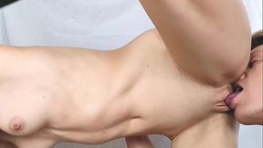 Licking My Step Sister Wet Pussy and Pounding While Dripping Massive Cream Cumshot