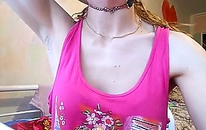 The girl in the mask and her neck