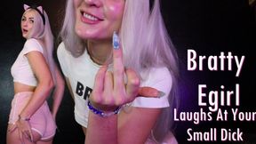 Bratty E-girl Laughs At Your Small Dick
