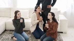 Fascinating Milfs Give Full Access To Their Perfect Bodies To Satisfy Their Husband - Lyra Lockhart, Penney Play And Calvin Hardy