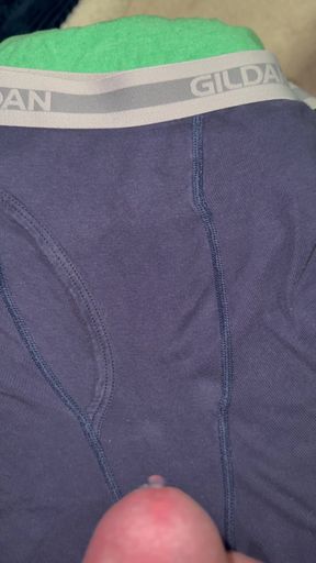 Cum on my blue underwear