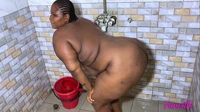 Shower time for thick mama
