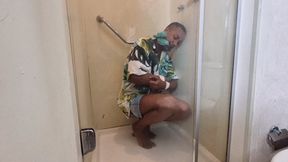 A Corrupt Policewoman Farting on an Idiot in Her Captivity - By Scarlet White - Full Clip