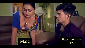 Ullu Web Series sex. An Indian Maid seduces her master to get a raise on her salary. So she wears a big clevage and she fluants it to her master more like this -&gt_