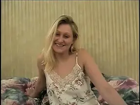 Amateur Chunky Blonde Babe Sucks Two Cocks Then Double-Penetrated