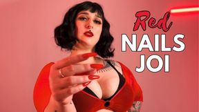 Finger Snapping Long Red Nails JOI Nails Fetish Finger Snapping BBW JOI Pleasure Instructions by Goddess Alara Glutton