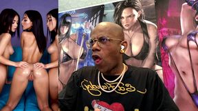 cock teasing horny teen girls shaking their tasty wet ass for you, ai generated