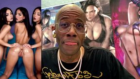 cock teasing horny teen girls shaking their tasty wet ass for you, ai generated