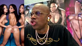 cock teasing horny teen girls shaking their tasty wet ass for you, ai generated