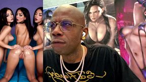 cock teasing horny teen girls shaking their tasty wet ass for you, ai generated