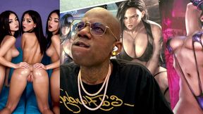 cock teasing horny teen girls shaking their tasty wet ass for you, ai generated