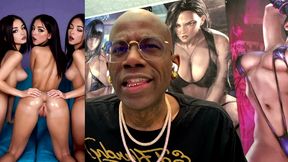 cock teasing horny teen girls shaking their tasty wet ass for you, ai generated