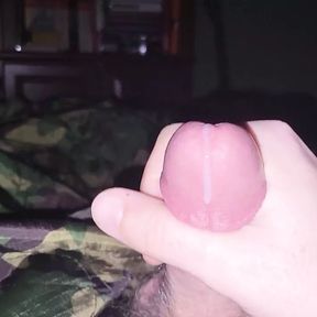 Dry Jerkoff Session with Massive Cumshot and Slow Motion Replay