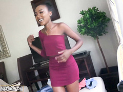 Tiny Ebony Fresh Cutie Pussy Stretched By Big Johnson American In Casting Call